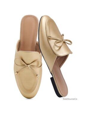 Women's Mules Slingback Flats Comfortable Closed Toe Slip On Backless Loafers